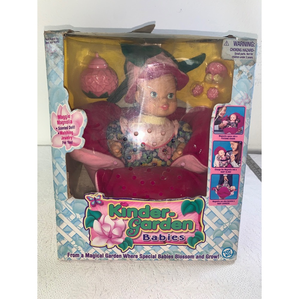Vintage 1995 Toy Biz Kinder-Garden Babies Rare Maggie Magnolia Scented Doll